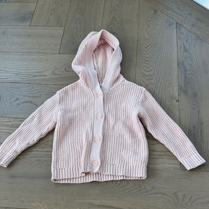 Cozy Pink Knit Kids Hoodie from Nordstrom